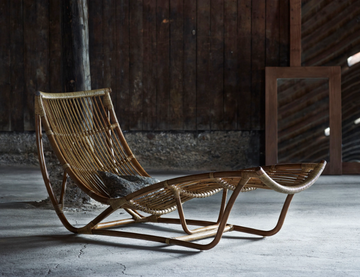 MICHELANGELO - Rattan chaise longue by Sika Design - view 3